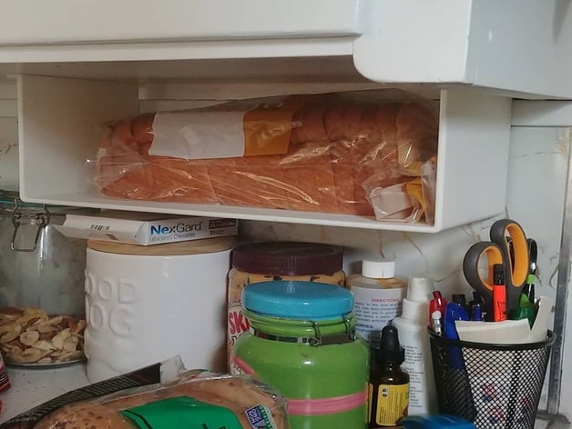 Under Cabinet Bread Shelf By Spader13 Thingiverse