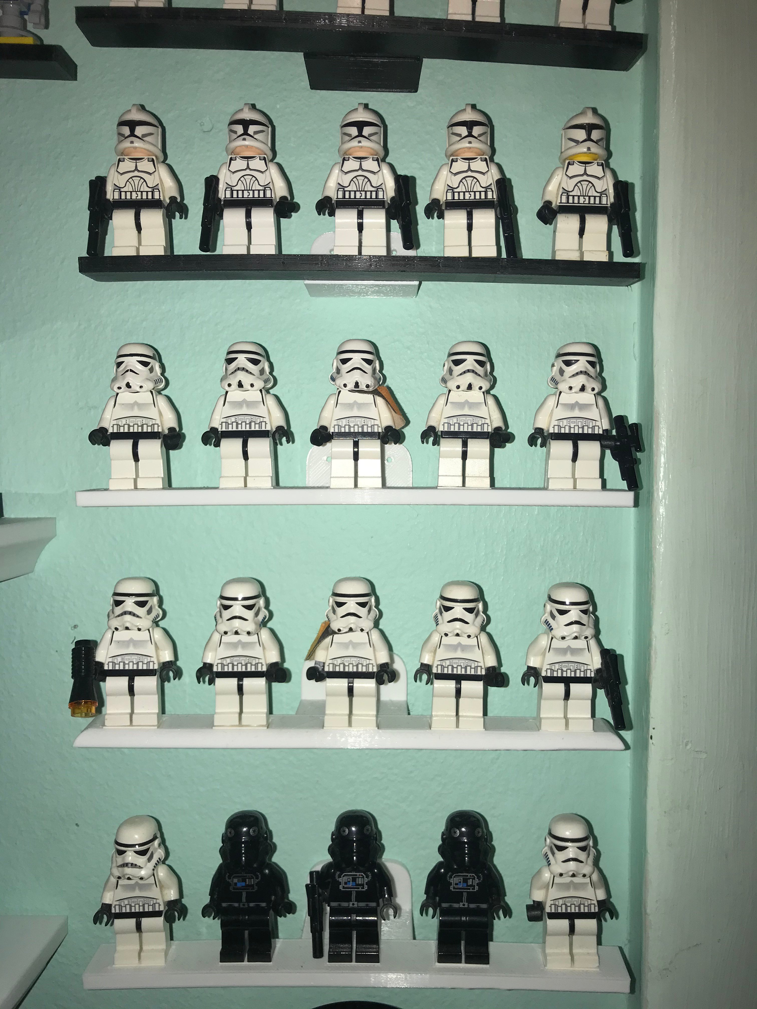 Lego minifig wall mount