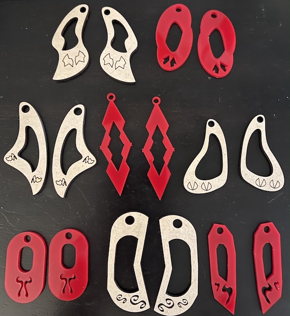 Laser Cut Earring Collection