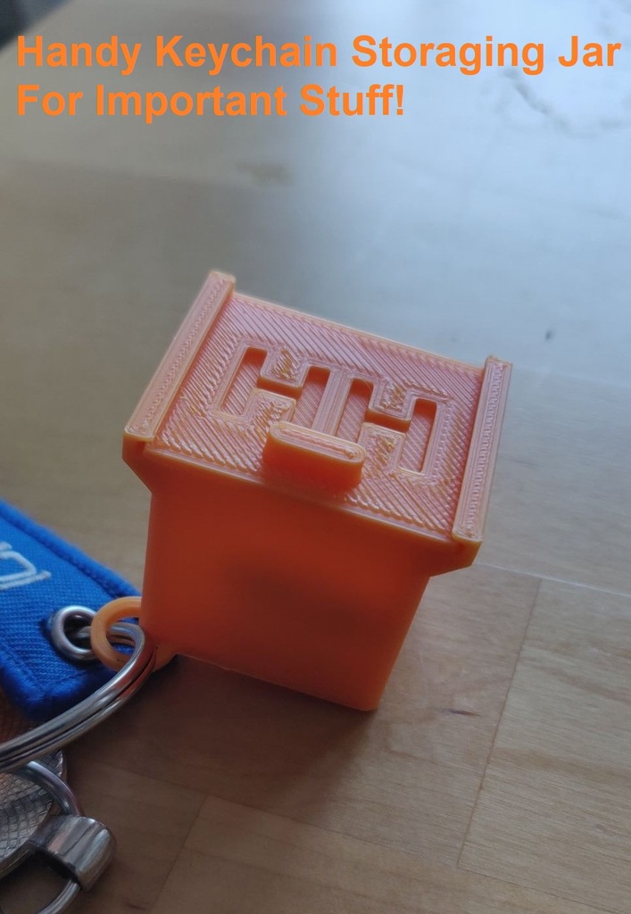Small/Large Keychain Jar For Storaging Stuff 
