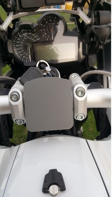  Side-stand puck with handle bar clamp for BMW GS