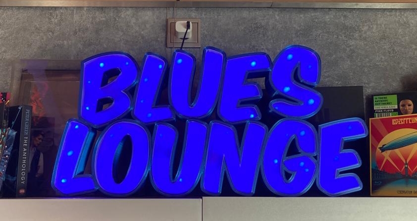 Blues Lounge LED Letters Lamp 