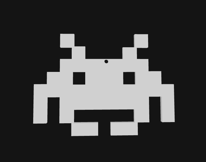 Space Invader Christmas Tree Ornaments