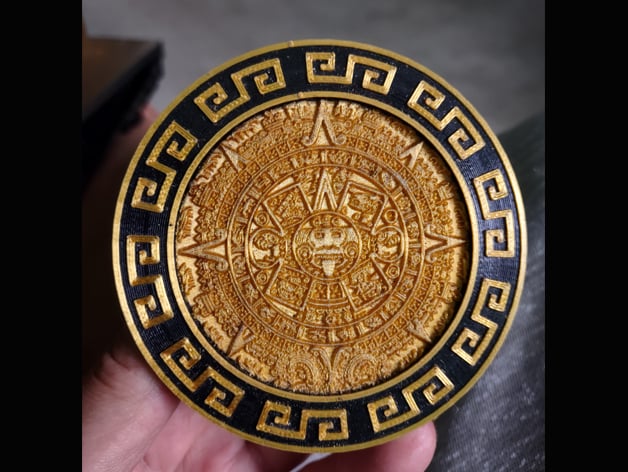 Aztec Calendar Coaster