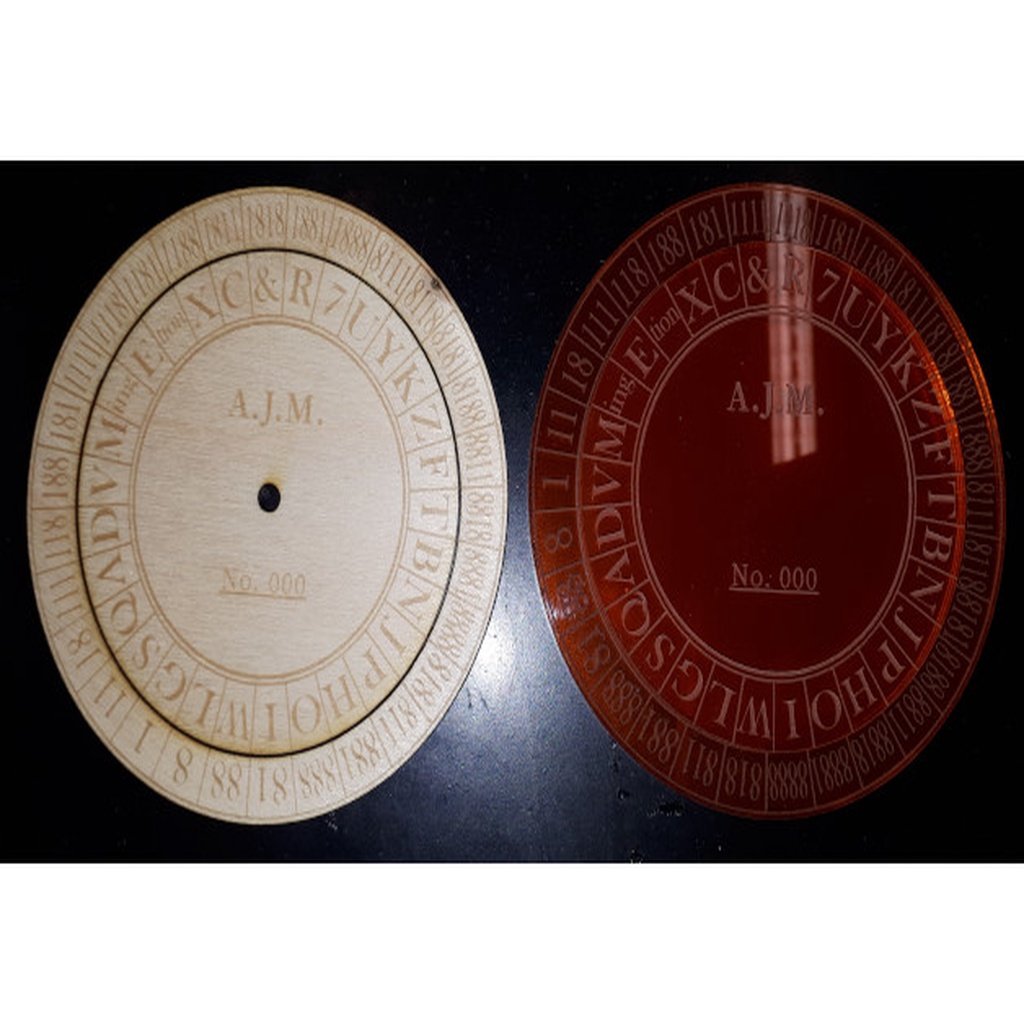 Union (Federal) Cipher Disc (Caesar/Vigenère Cipher Wheel) 