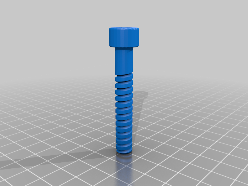 Printable M8-50 bolt and nut for gopro fig rig