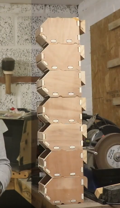 Stackable storage bins
