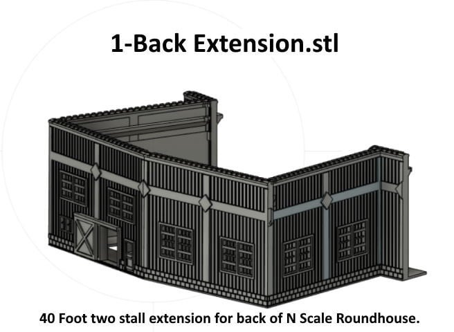 N Scale -- 40 Foot Bay Extenison for Roundhouse...