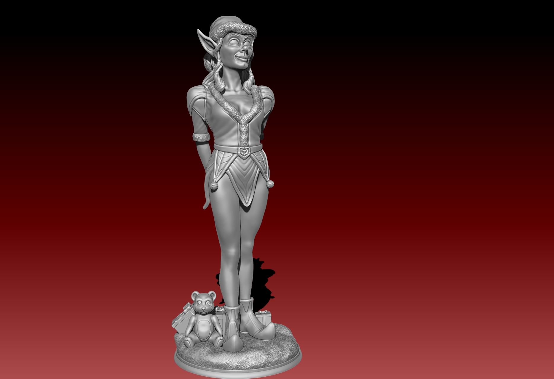 Christmas Elf statue