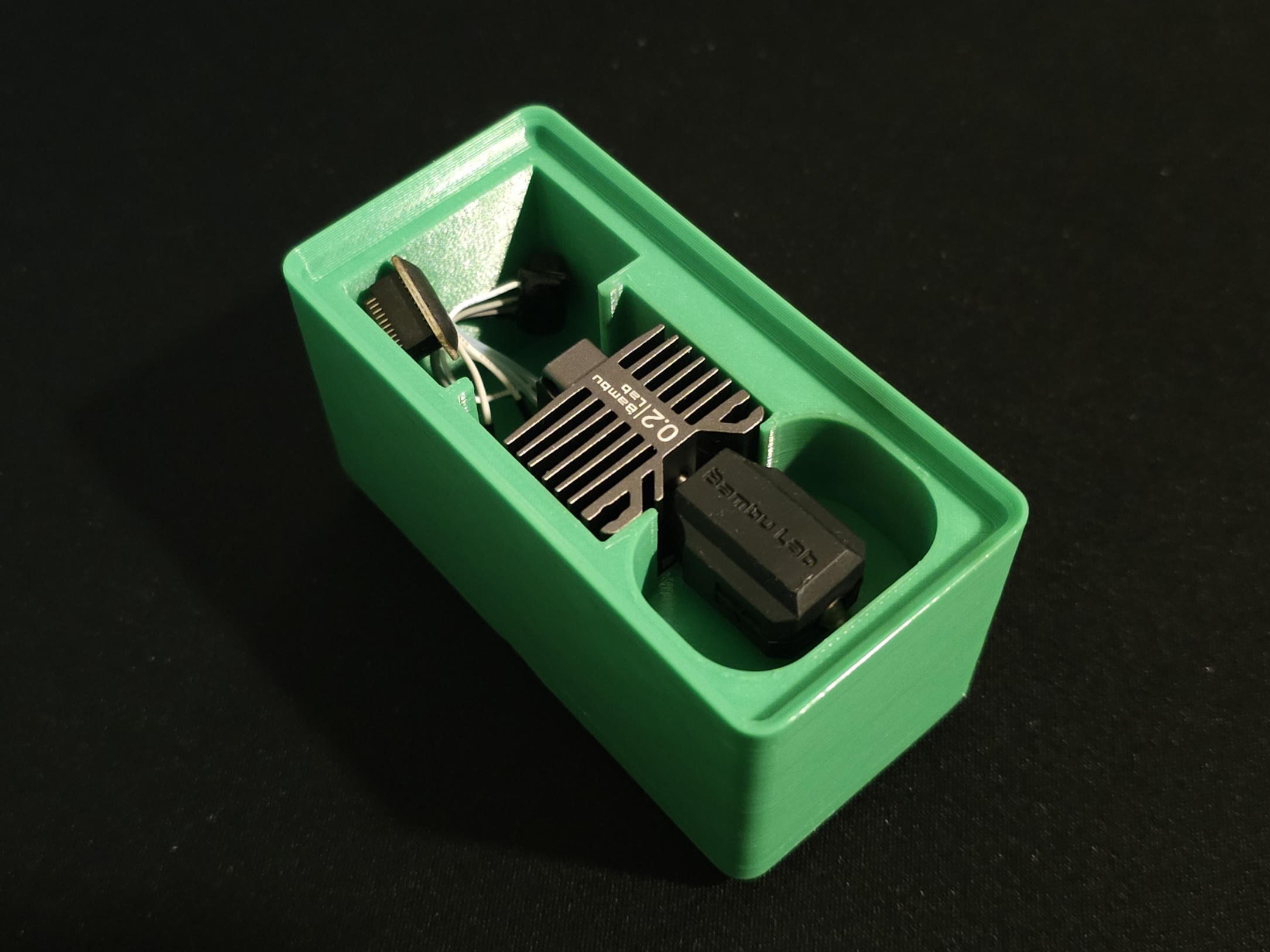 Gridfinity 1x2x6 bin for Bambulab P1P complete hotend