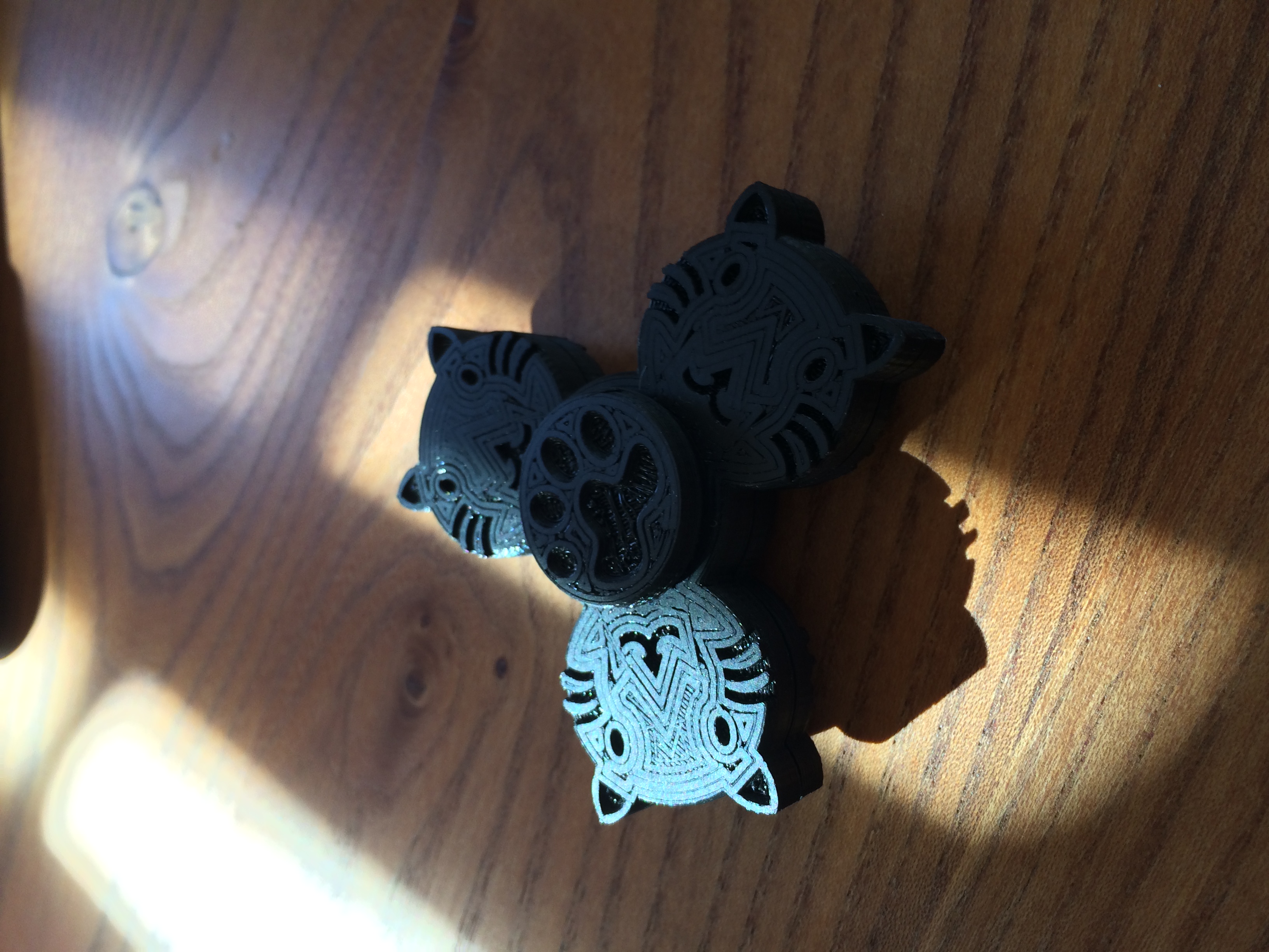Fidget spinner cat design
