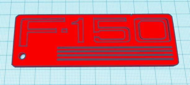 Old School Ford F150 keychain or wall art