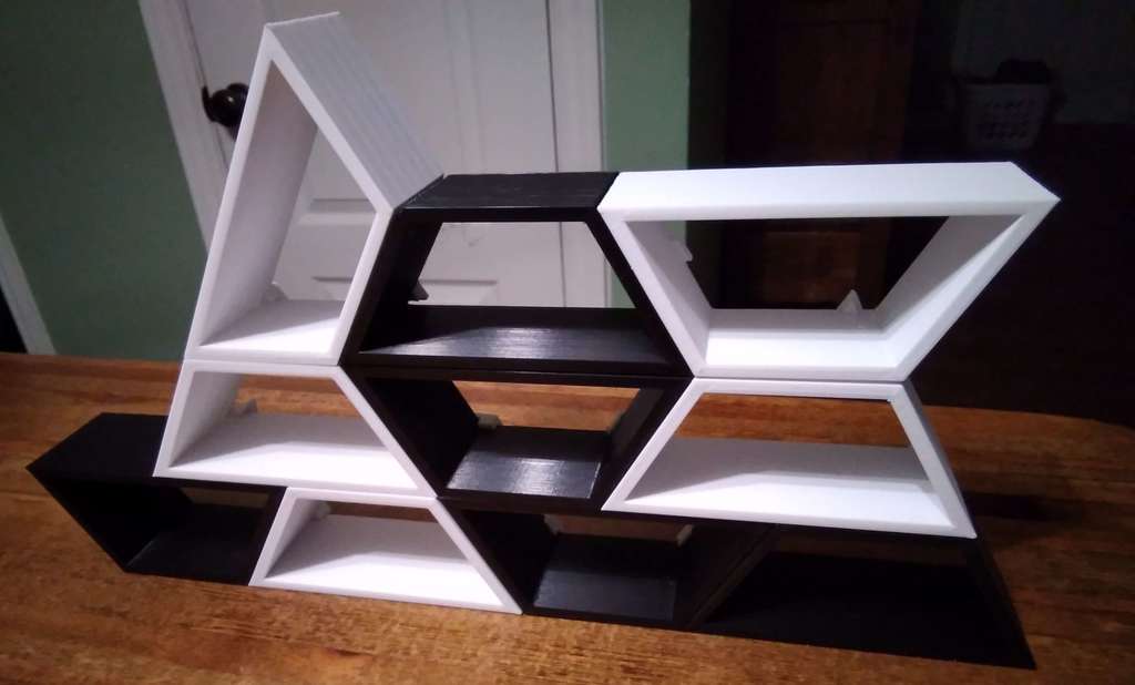 Trapezoid Modular Display Shelf