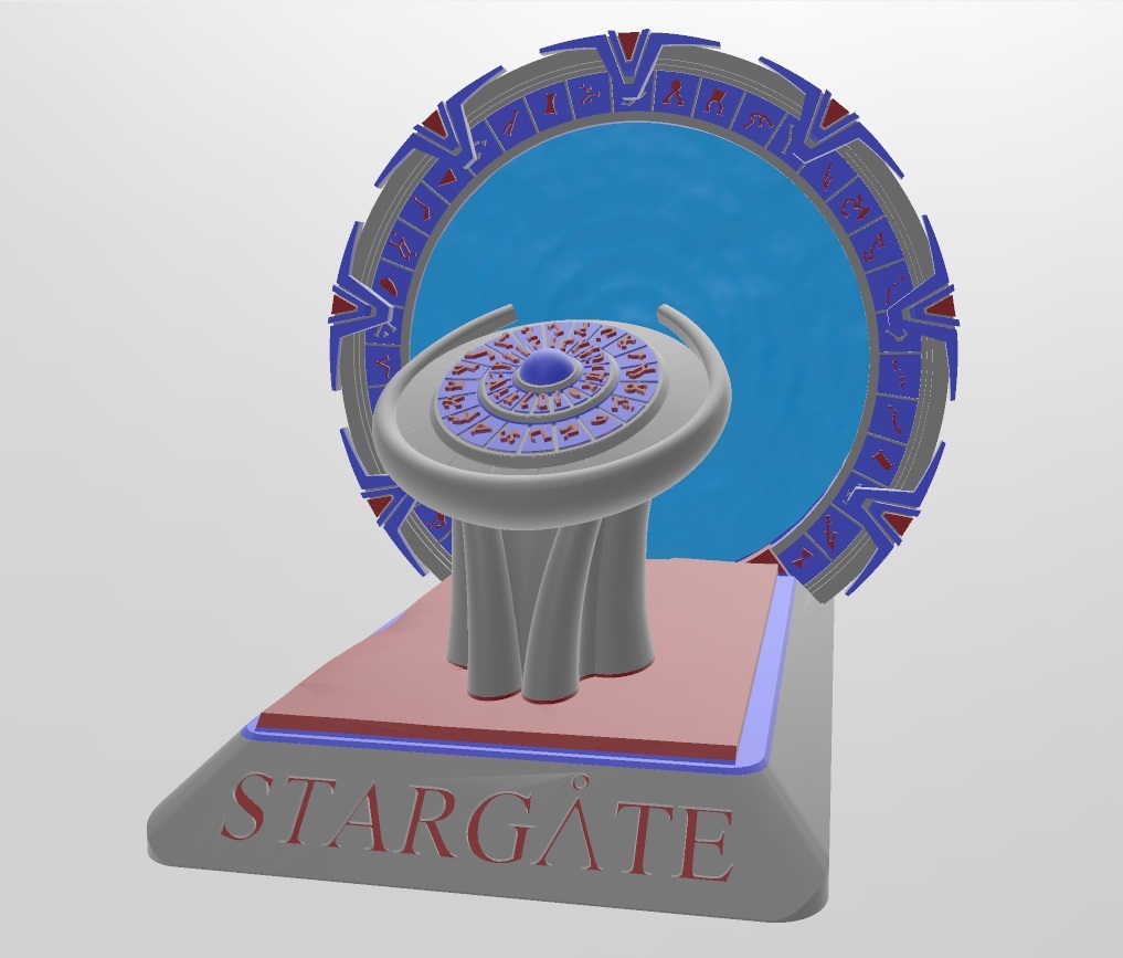 Multi-Material Stargate SG-1 Ring and Dialing Device