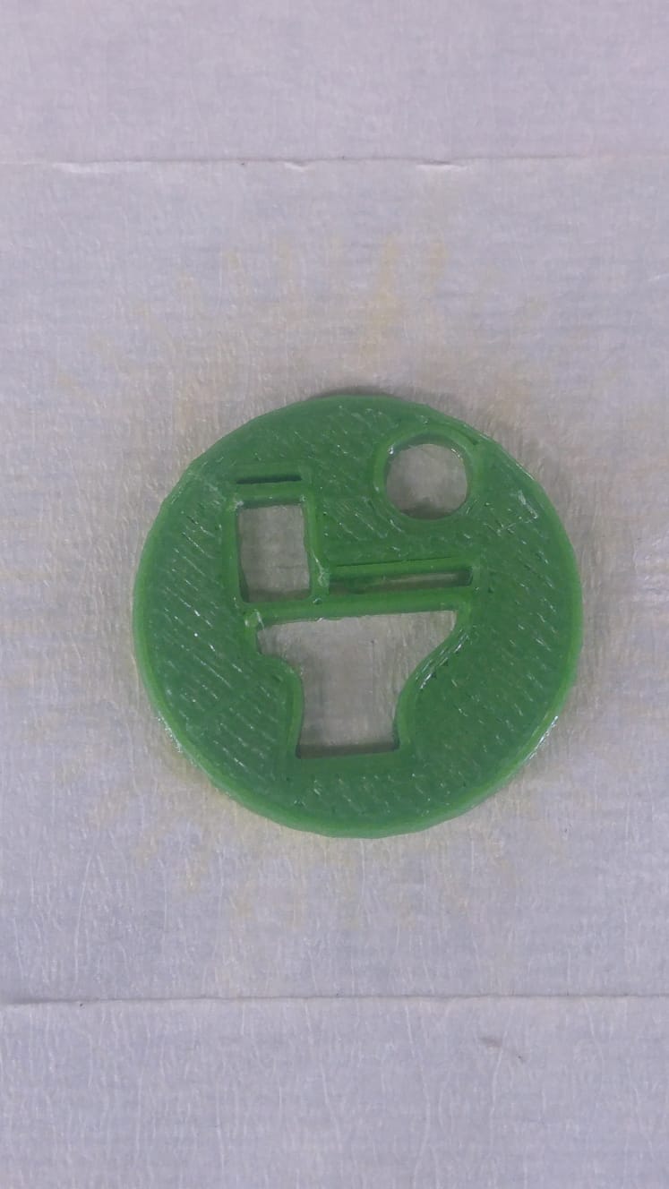 Toilet circle keychain