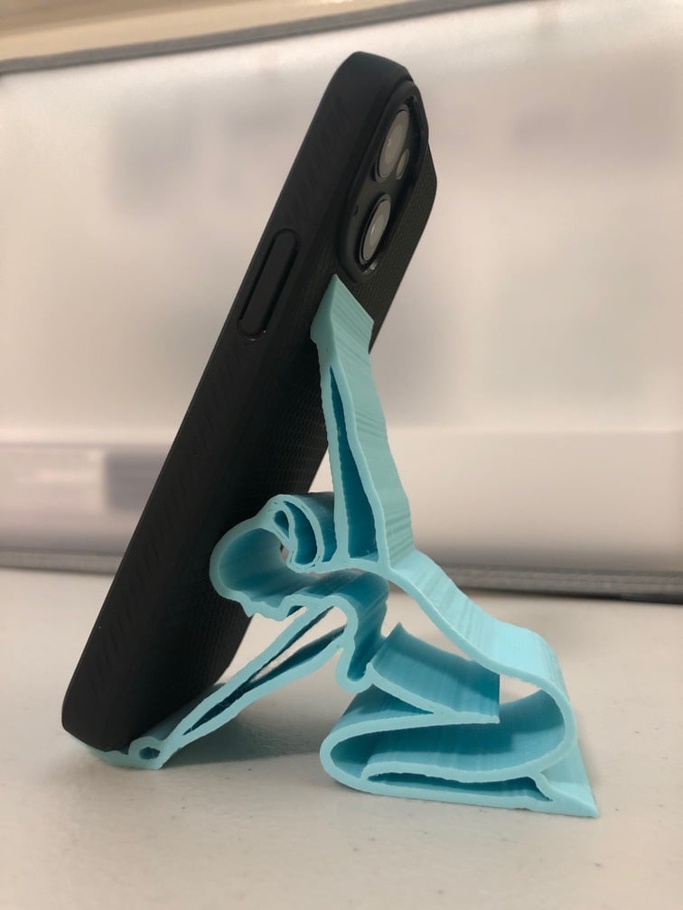 Kneeling Girl Phone Stand for iPhone Mini