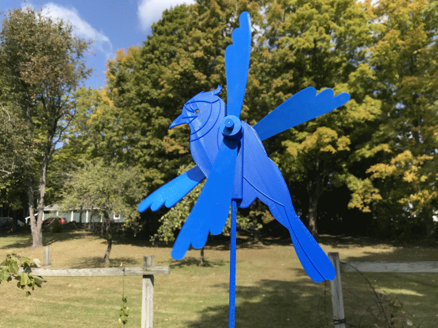 Blue Jay Wind Spinner Toy