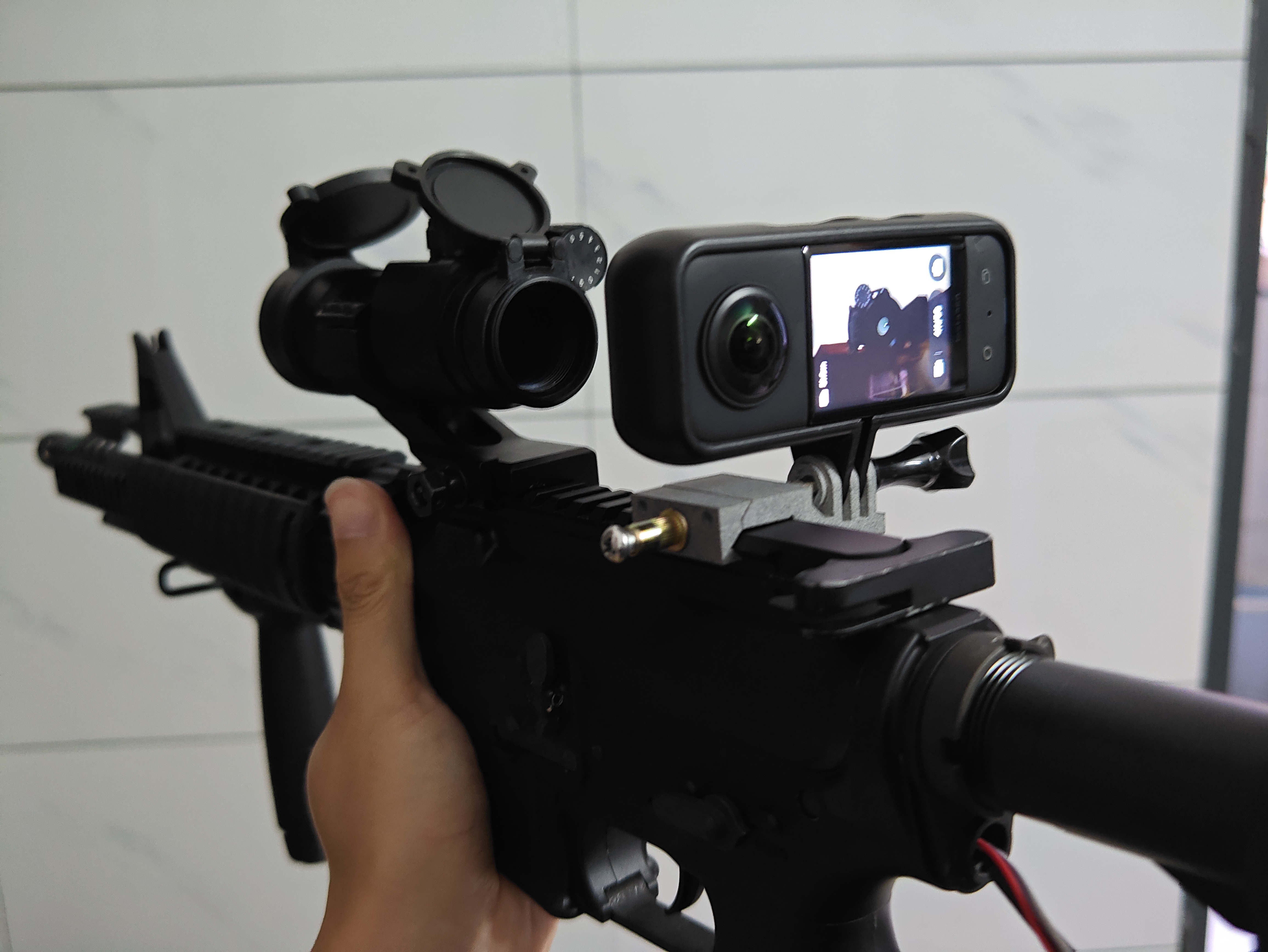 product32-insta360 X3 sight-pov angle rail mount