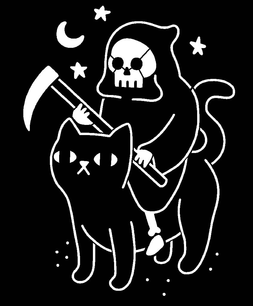 Grim Reaper stencil 23