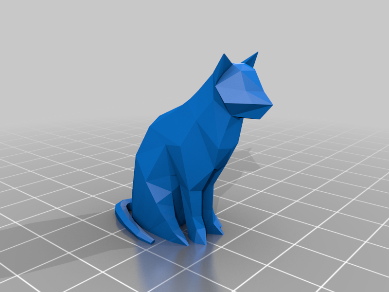 Low Poly Cat Ornament