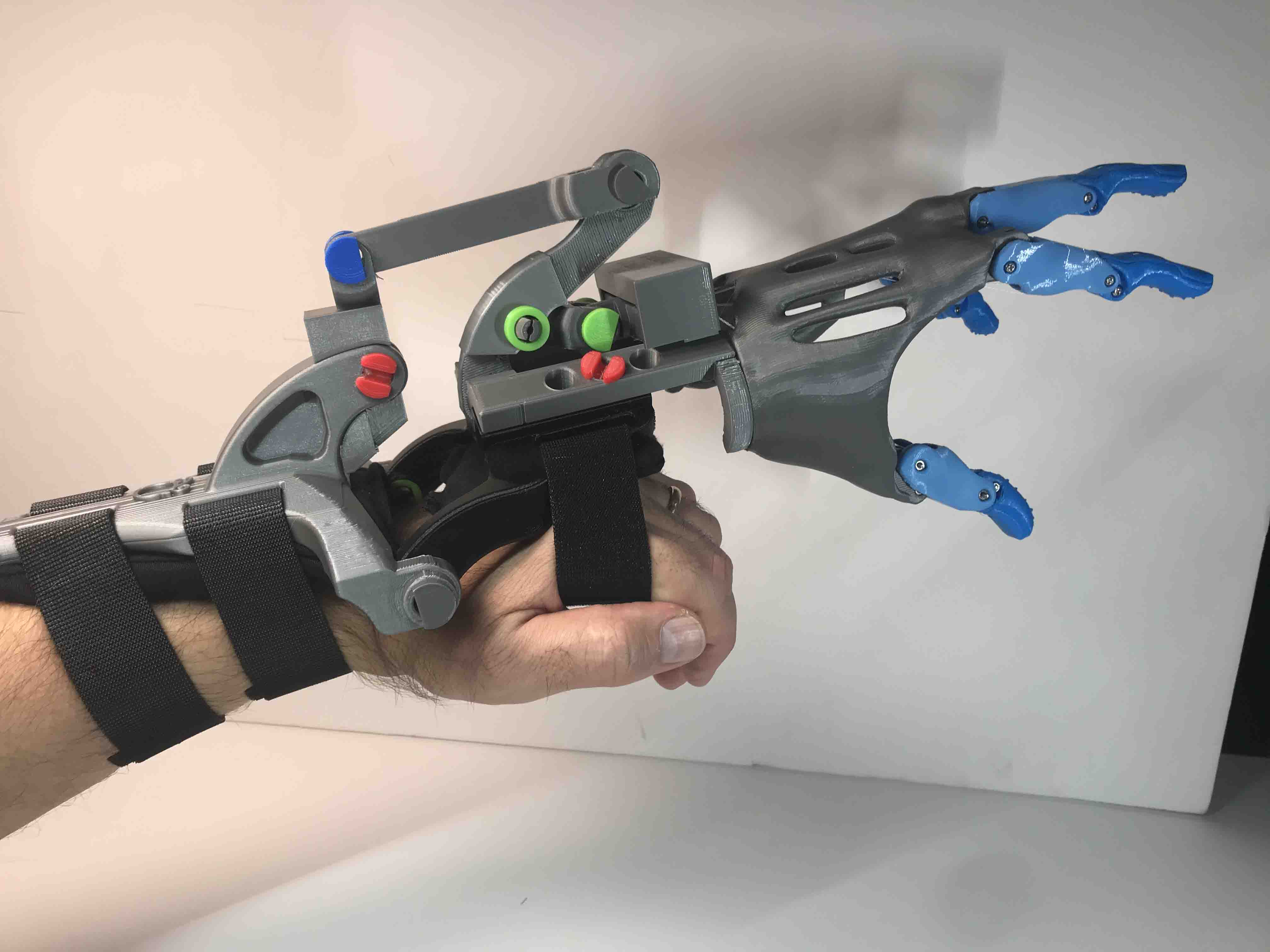 Adapters to attach Prosthetic Hand to Black Ram Mount and updated Pins