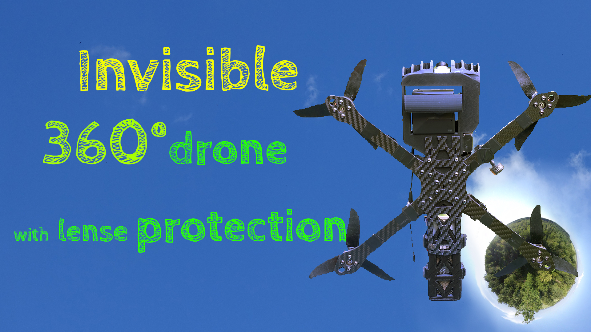 Invisible 360 FPV Drone - with camera protection - Insta360 Evo