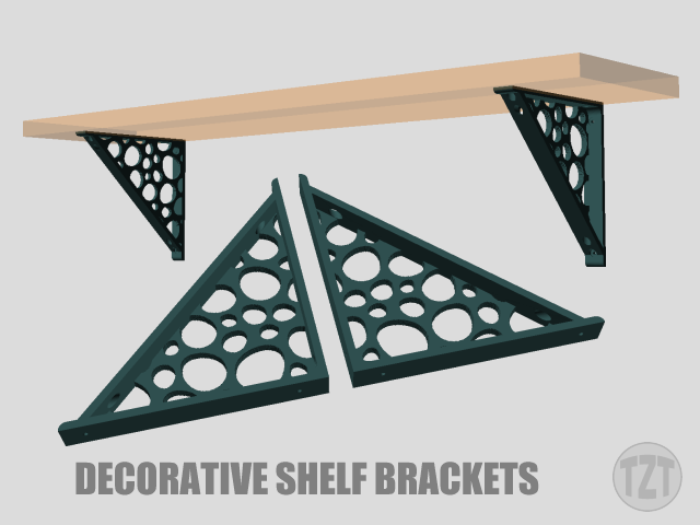 Decorative Shelf Bracket (Left and Right set)