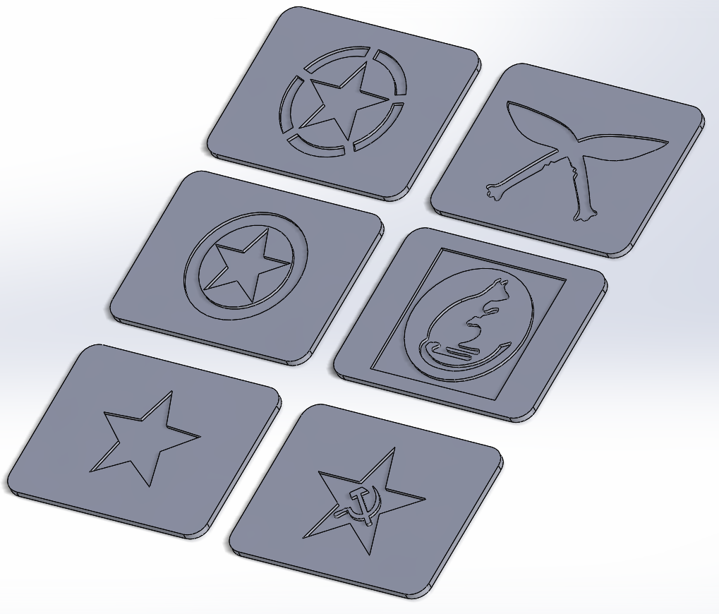 Flames of War / Team Yankee Objective Markers (Updated 3-3-2020)
