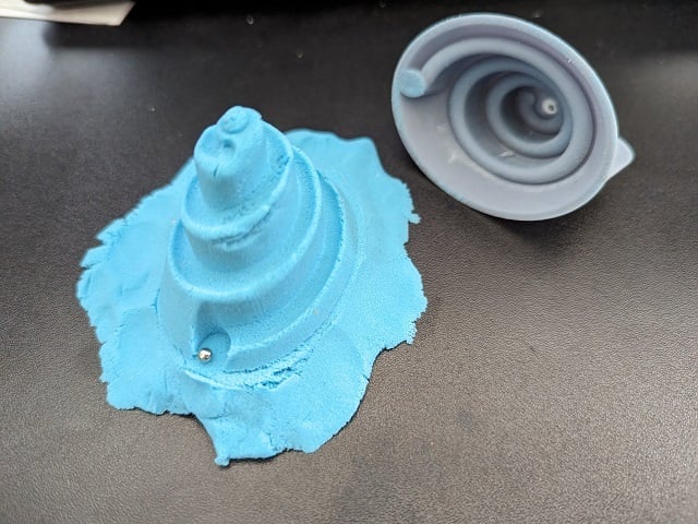 Spiral Marble Mountain Kinetic Sand Mold