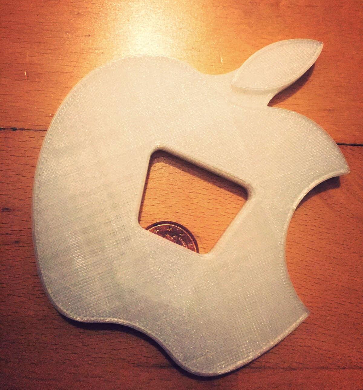 Apple Logo 2Cent Bottle Opener