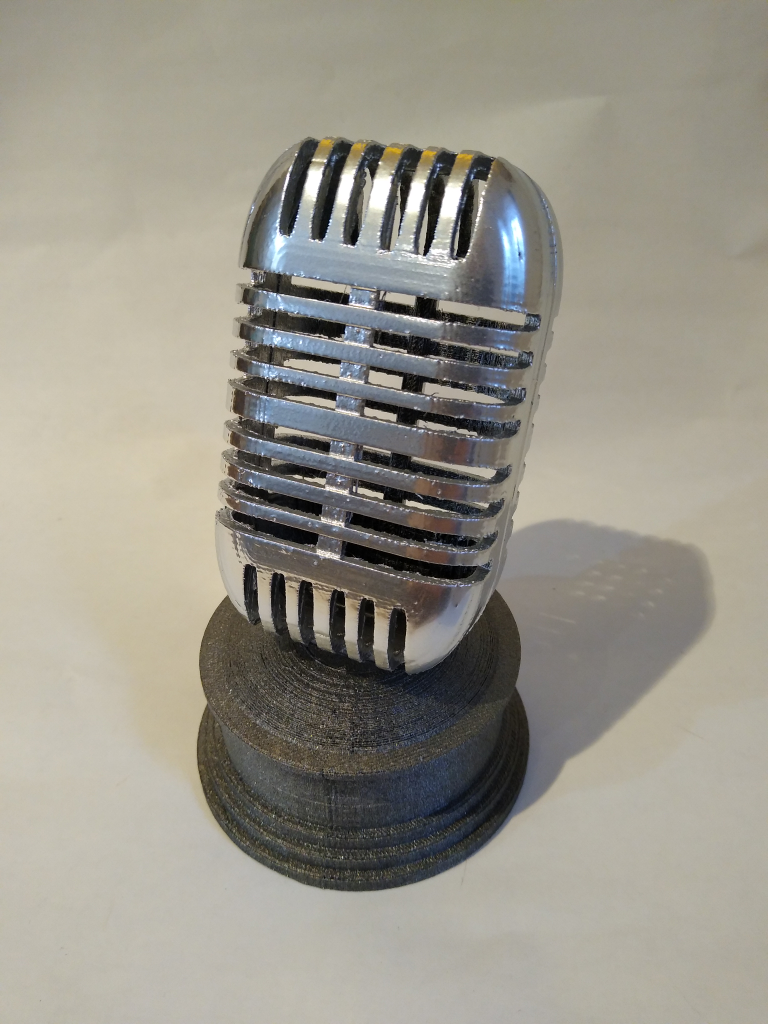 Retro Microphone Trophy