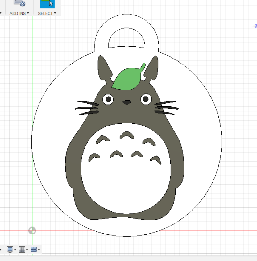 Totoro Keychain