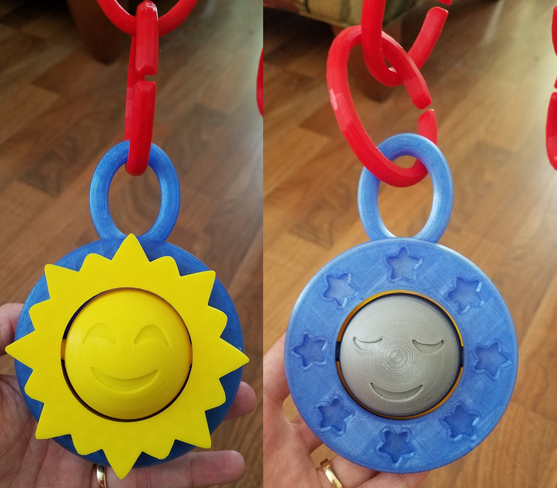 Baby Toy Sun and Moon Spinner