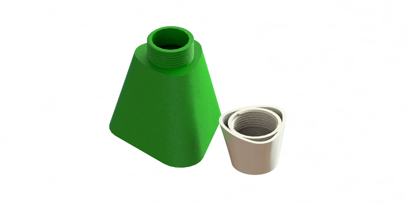 Trilobular Container - Threaded