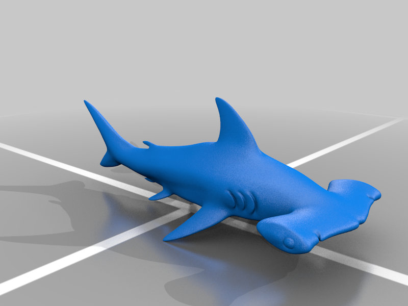 Hammerhead Shark 3D print model