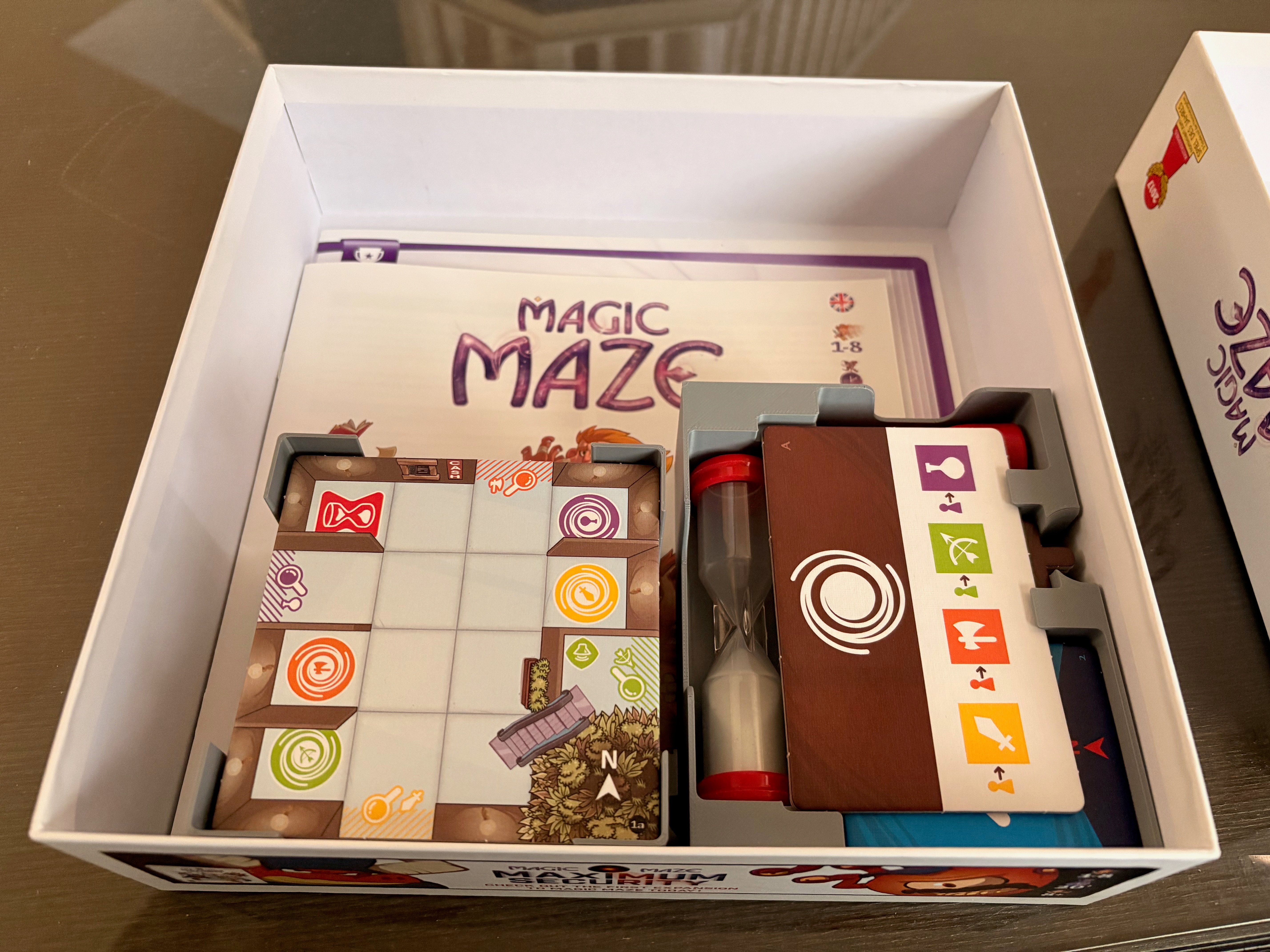 Magic Maze insert for vertical storage