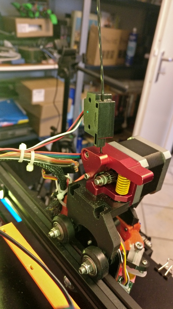Ender 3 Direct Extruder mount for dual geared Extruder (CR10-S pro style)