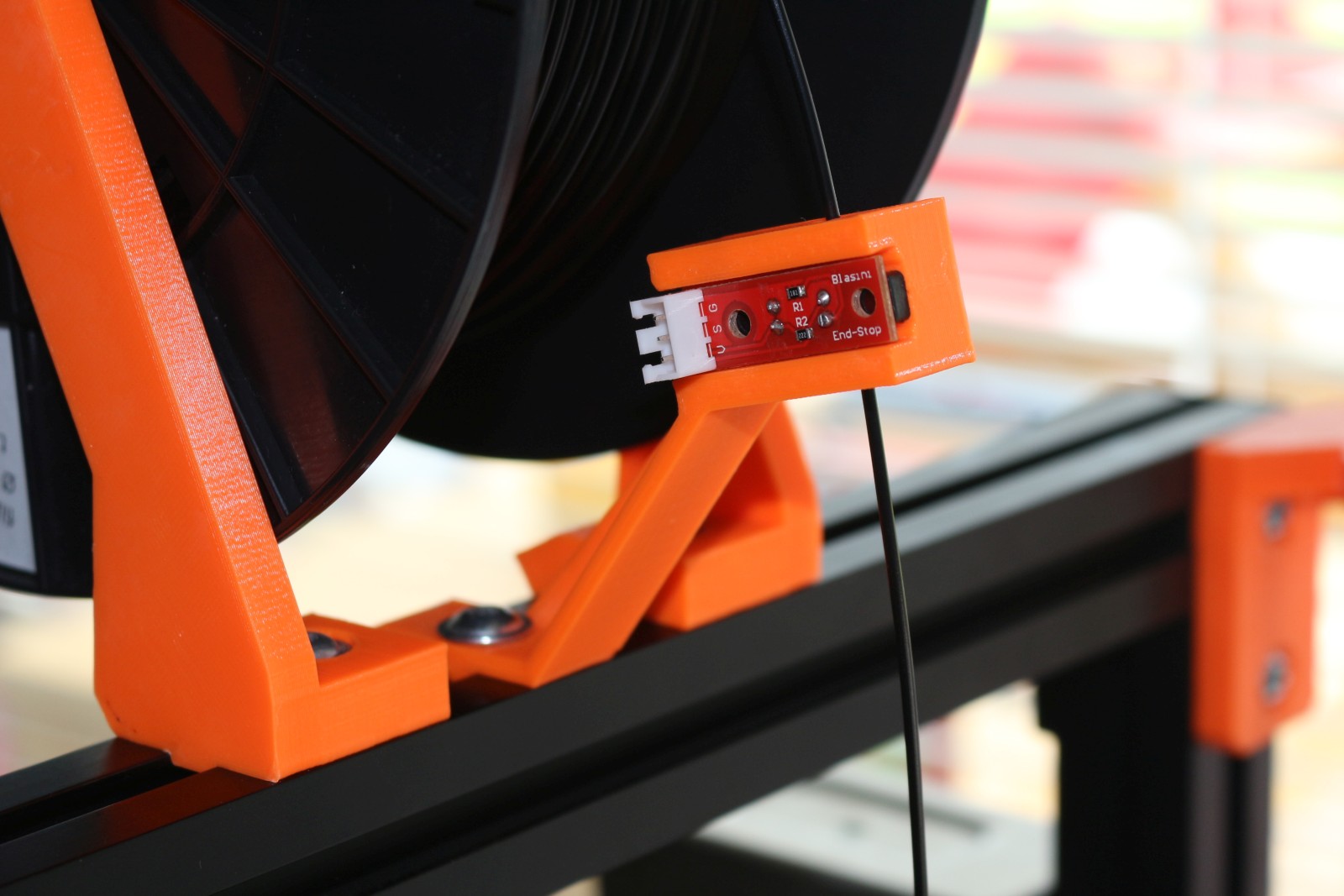 Optical filament runout sensor bracket for 30x30 extruded aluminum profile