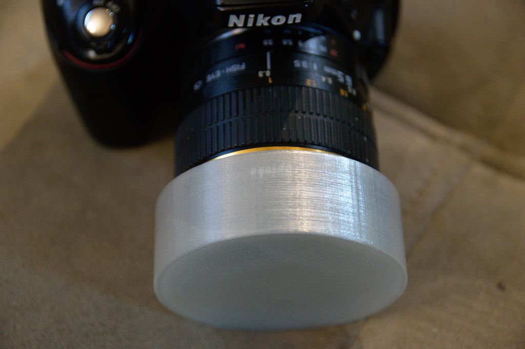 Lens cover for Opteka 6.5mm fisheye lens hood. 