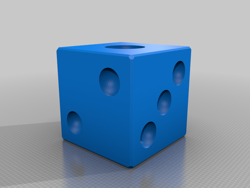 3D printable dice for FDM, SLS, Multijet