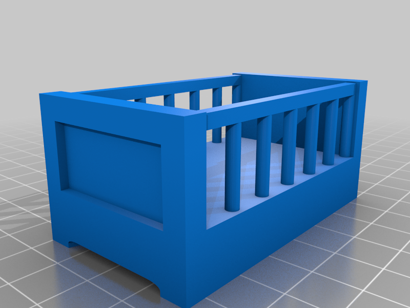 Baby Cot / Baby Crib / Infant Bed for Dolls House