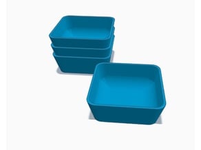 Stackable Parts tray with rounded inside