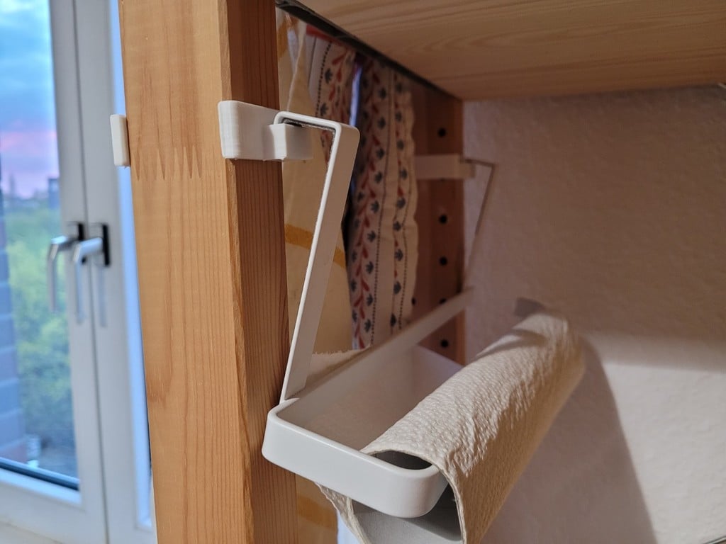 Kitchen Roll / Paper Towel Door Holder Adapter for Ikea IVAR