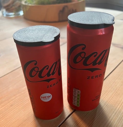 Small soda can lid