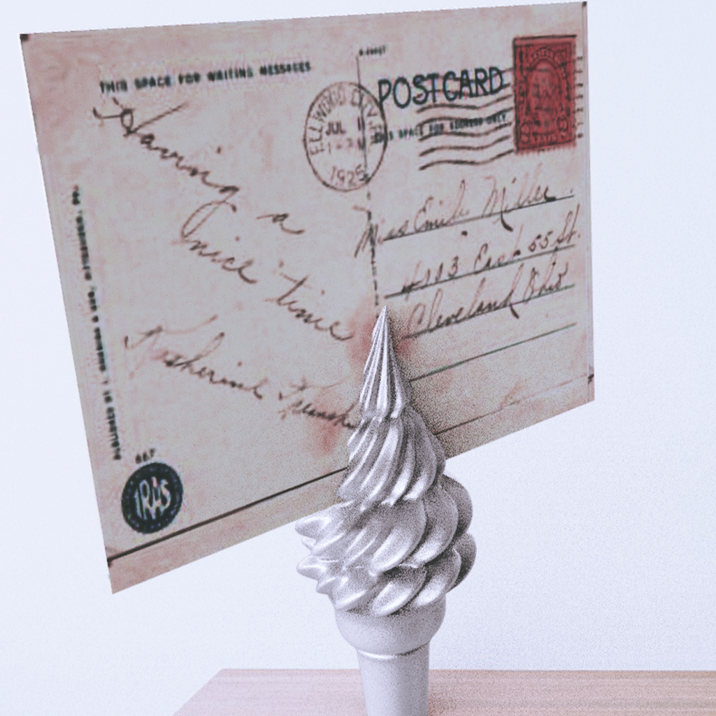 ice-cream Postcard Holder \ Note Holder \ Label Stand