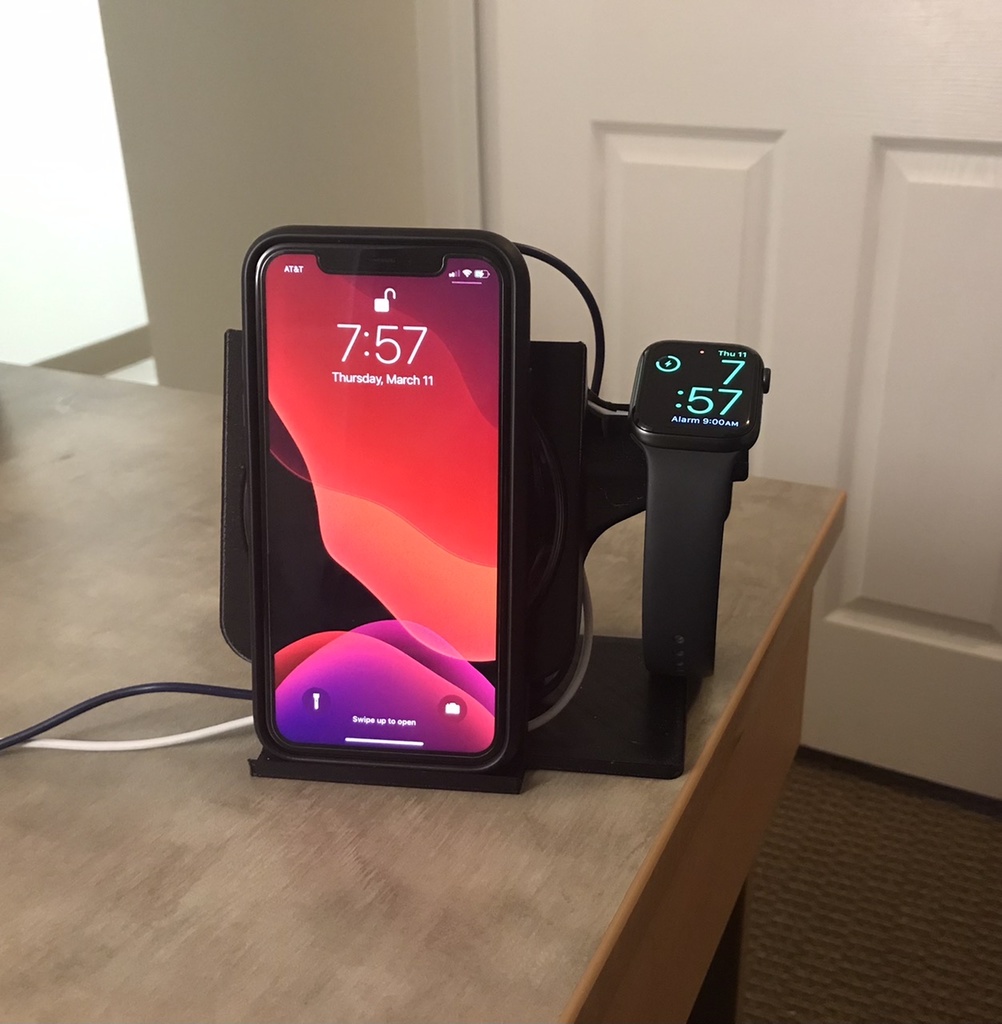Wireless IPhone and Apple Watch Charger Stand 