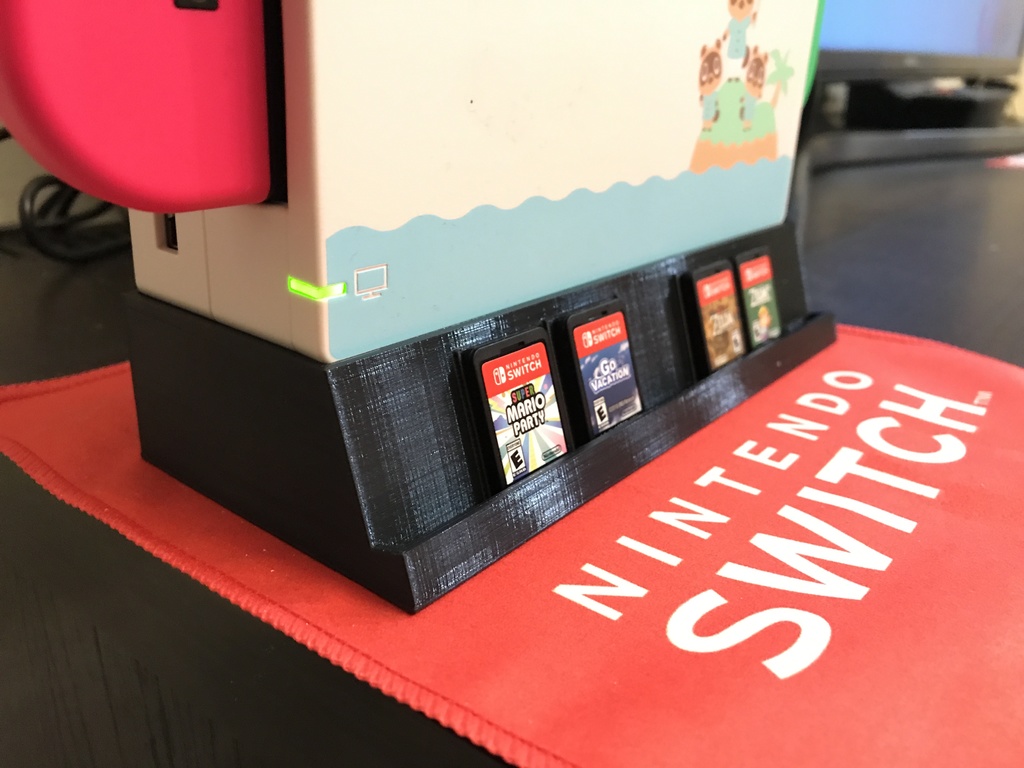 Nintendo Switch console and game stand
