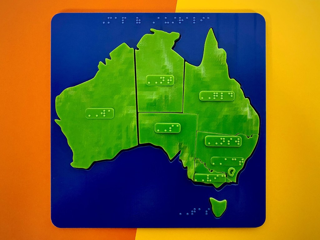 Australia map puzzle