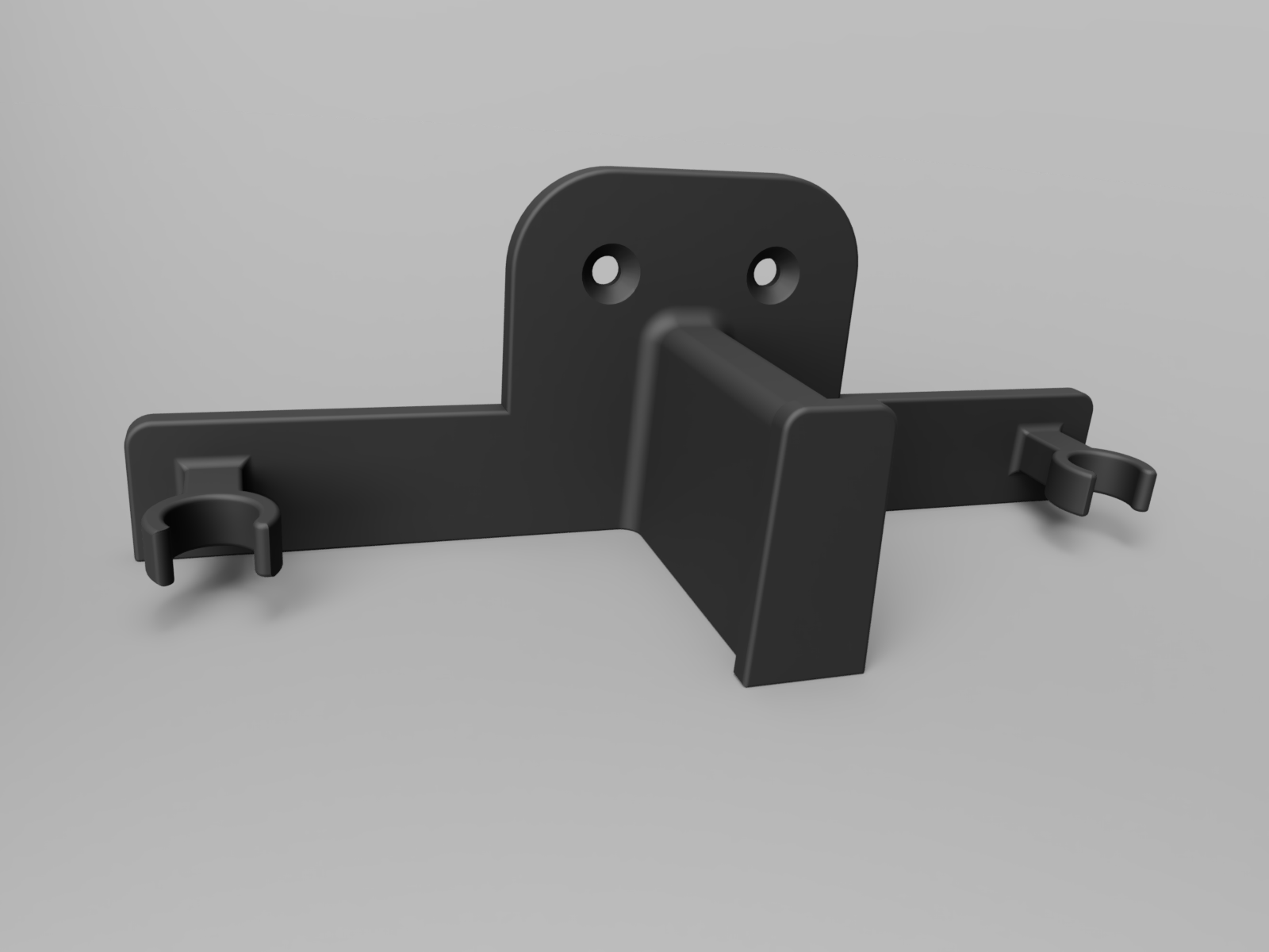 Cross-country ski and ski pole wall mount