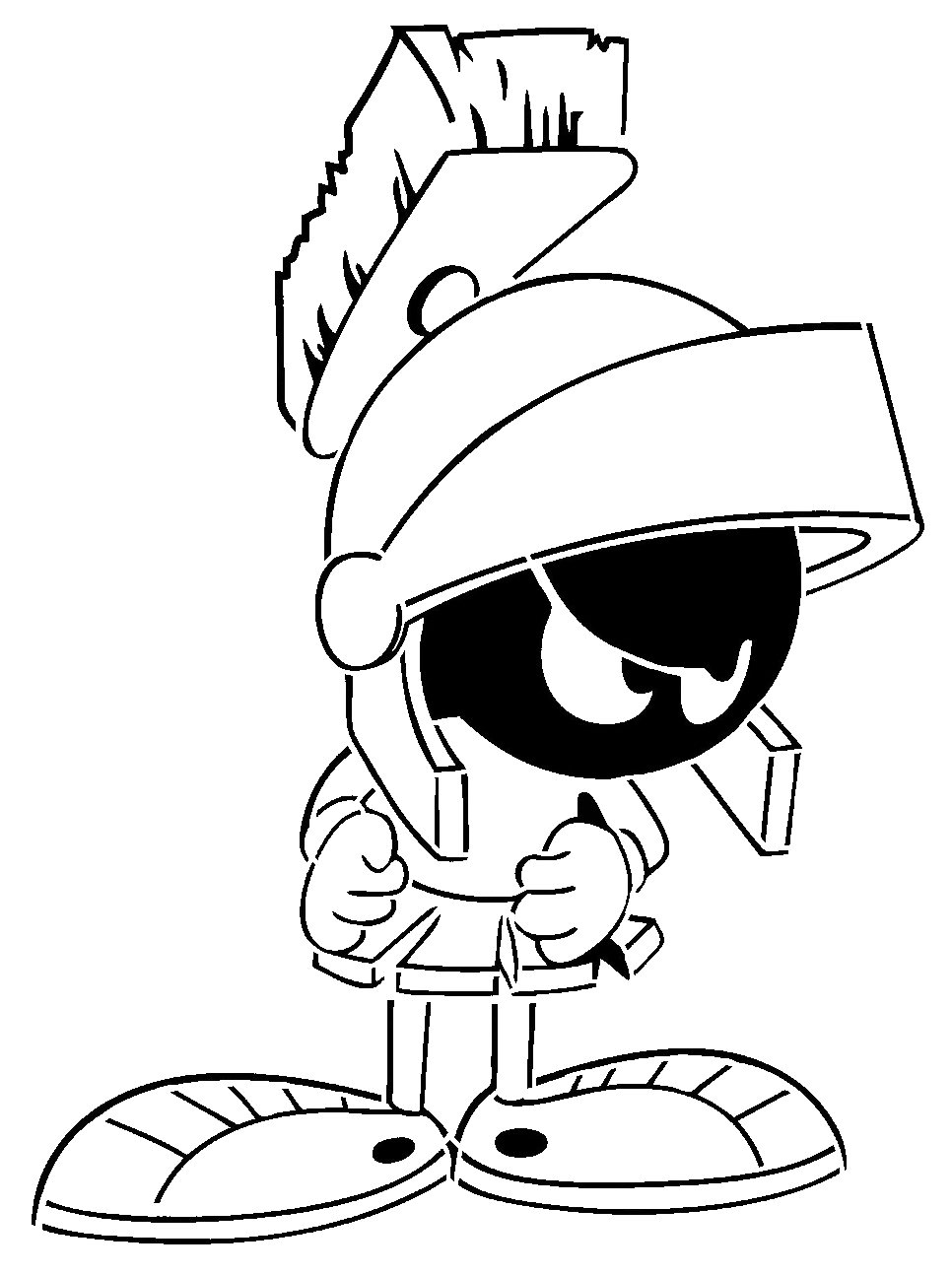 Marvin the Martian stencil 4